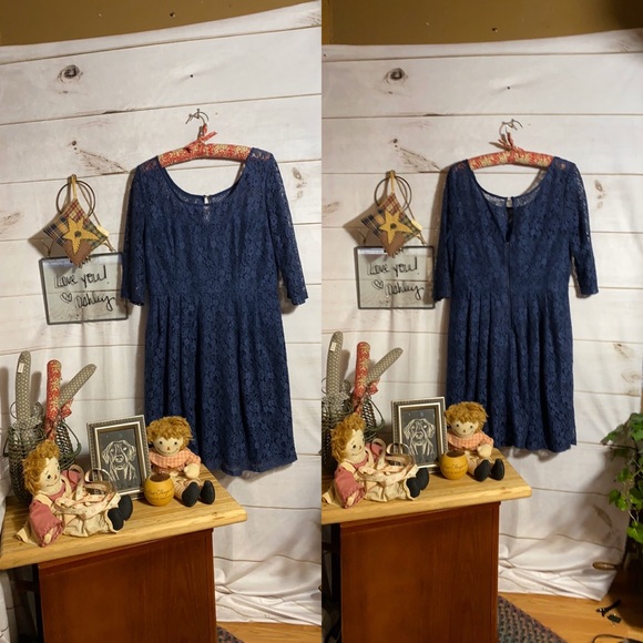 Miami; Midnight Blue; Midi; Shift Dress; L - Picture 6 of 7